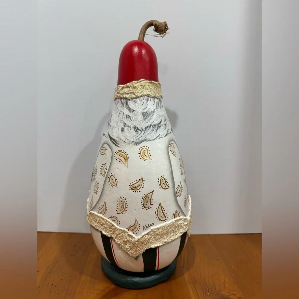 Handmade Santa gourd decoration hand painted